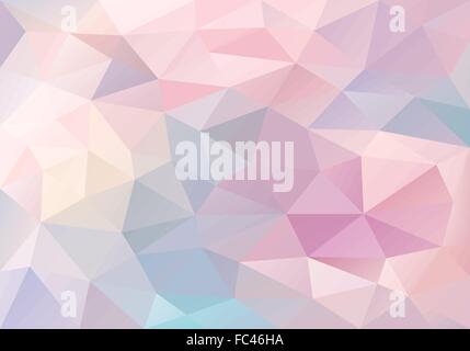 abstrakte Pastell blau und rosa low-Poly Hintergrund, Vektor-Design-element Stock Vektor