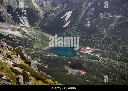 See in der hohen Tatra Stockfoto