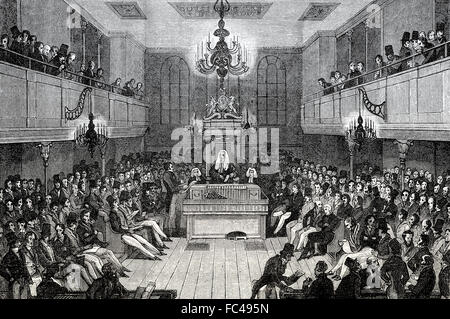 Das House Of Commons, 1834, London, England Stockfoto