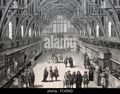 Die Westminster Hall, 1797, London, England Stockfoto