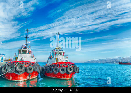 Marine Schlepper Liegeplatz Schwarze Meer Georgia Batumi Stockfoto