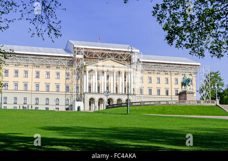 Königlicher Palast in Oslo restauriert Stockfoto