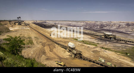 Braunkohletagebau Tagebau Garzweiler Stockfoto