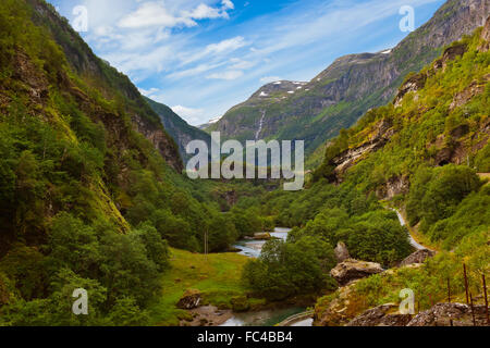 Flam in Norwegen Stockfoto