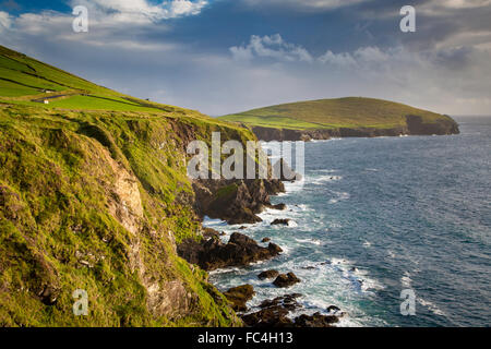 Blick in Richtung Slea Head, Halbinsel Dingle, County Kerry, Irland. Stockfoto