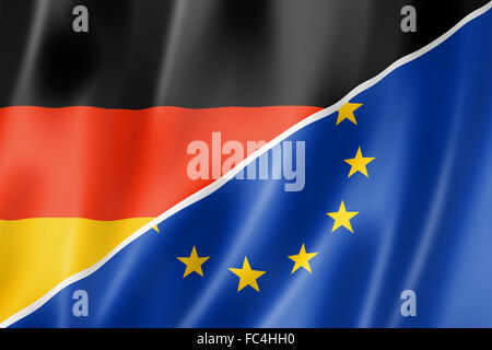 Deutschland und Europa Flagge Stockfoto