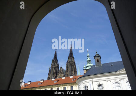 St.-Veits-Dom in Prag Stockfoto