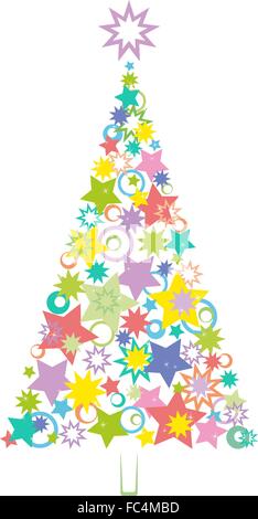 Cartoon Weihnachten Weihnachtsbaum Stock Vektor