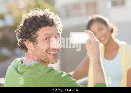 paar Fotos von sich selbst Stockfoto