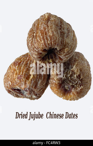 Chinesische Datteln, Jujube Früchte, getrocknet Stockfoto
