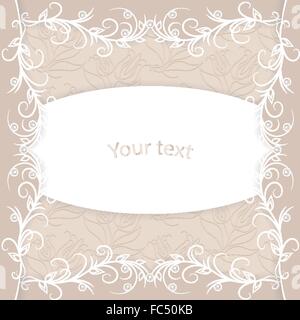 Vintage Karte mit Platz für Ihren Text. Stock Vektor