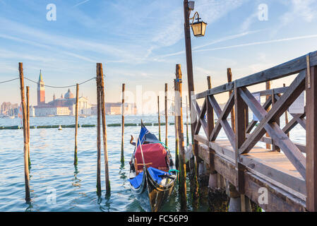 Venezianische Straße leben. Venedig, Italien Stockfoto