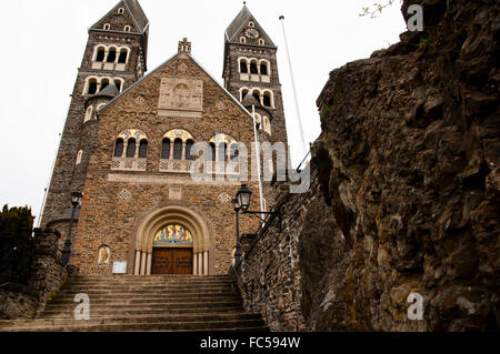 Heiligen Cosmas und Damian Church - Clervaux - Luxemburg Stockfoto