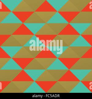 nahtlose Muster mit einfachen, geometrischen Ornament. Vektor-Mode-Hintergrund-Design. bunte, helle Tapeten Stock Vektor