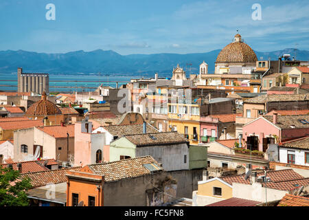 Altstadt in Cagliari Stockfoto