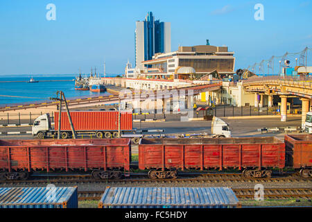 Hafen von Odessa, Ukraine Stockfoto