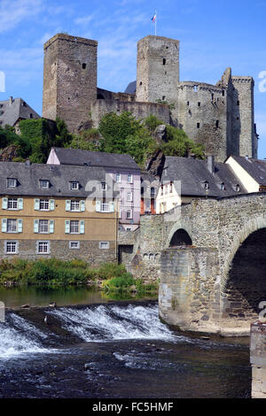 Runkel am Fluss Lahn West Deutschland Stockfoto