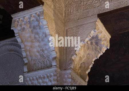 Hauptstadt in Alhambra Stockfoto