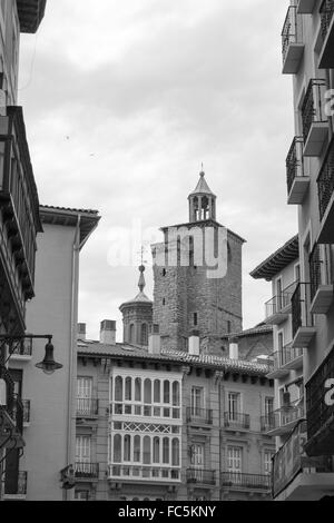 Kirche San Saturnino Inblack und weiß Stockfoto