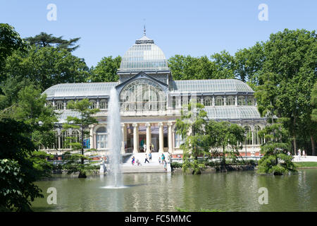 Kristall-Palast in Madrid Stockfoto