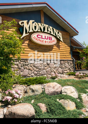 Montana-Club-Lounge-Restaurant und Casino, Great Falls, Montana, USA Stockfoto