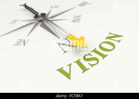 Kompass-vision Stockfoto