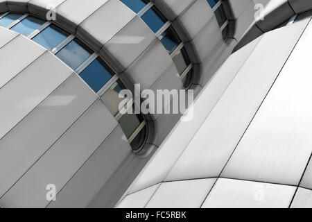 Aluminium-Fassade Stockfoto