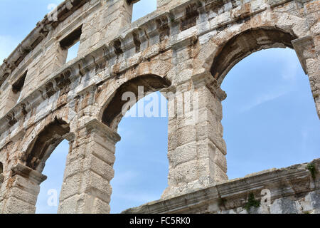 die Arena von Pula in Kroatien Stockfoto