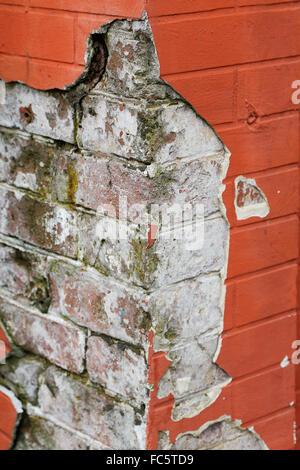 zerbrochene Mauer Stockfoto