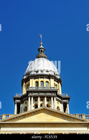 Das State Capitol Building in Springfield, Illinois. Das Capitol war in der französischen Renaissance Architektur gebaut. USA. Stockfoto