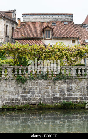 Fluss Dronne, Brantome, Loiretal, Frankreich Stockfoto