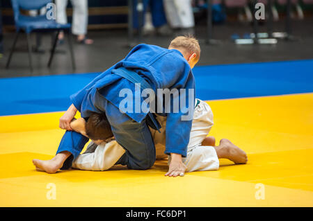 Die Jugendlichen im Judo Stockfoto