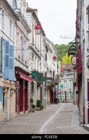 Main Street, Brantome, Loiretal, Frankreich Stockfoto