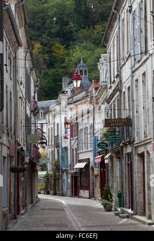 Main Street, Brantome, Loiretal, Frankreich Stockfoto