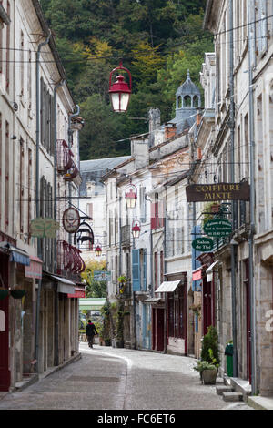 Main Street, Brantome, Loiretal, Frankreich Stockfoto