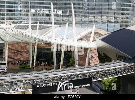 Aria Resort in Las Vegas Stockfoto