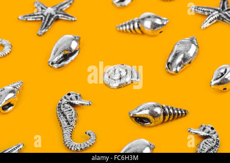 Meer Conches-Strand Hintergrund Stockfoto