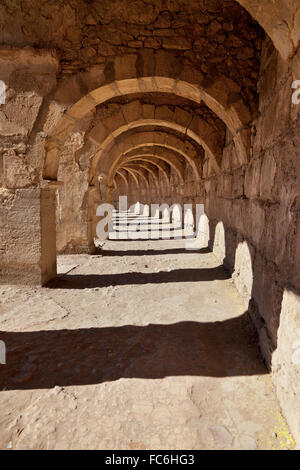 Galerie am Aspendos in Antalya, Türkei Stockfoto