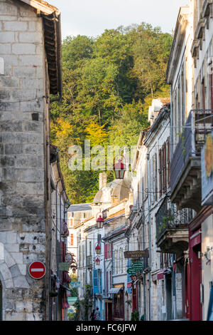 Main Street, Brantome, Loiretal, Frankreich Stockfoto