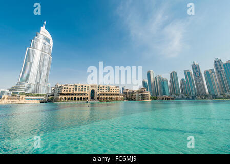 Dubai - 10. Januar 2015: Die Adresse Hotel am 10. Januar in Vereinigten Arabischen Emiraten, Dubai. Adresse Hotel ist beliebte 5-Sterne-Hotel. Stockfoto