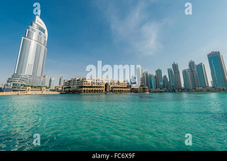 Dubai - 10. Januar 2015: Die Adresse Hotel am 10. Januar in Vereinigten Arabischen Emiraten, Dubai. Adresse Hotel ist beliebte 5-Sterne-Hotel. Stockfoto