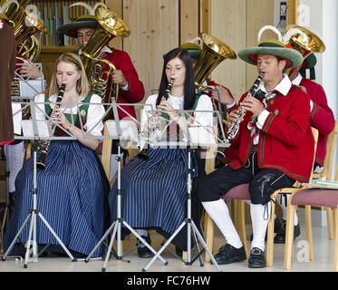 Traditionelle folk-Band Maria Luggau Stockfoto