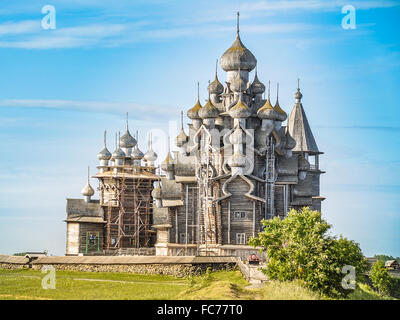 Kirche der Verklärung - Insel Kischi, Russland Stockfoto