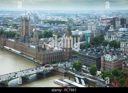 Luftaufnahme des Londoner Stadtbild, Middlesex, Großbritannien Stockfoto