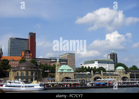 Hamburger Hafen, Deutschland Stockfoto