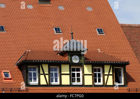 das alte Postgebäude in Stolpen, Deutschland Stockfoto