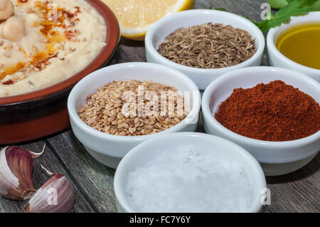 Hummus Stockfoto