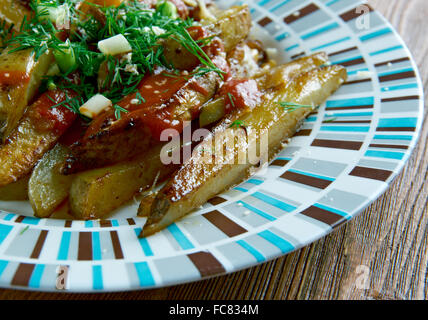 Buffalo-Backofen-Pommes Stockfoto