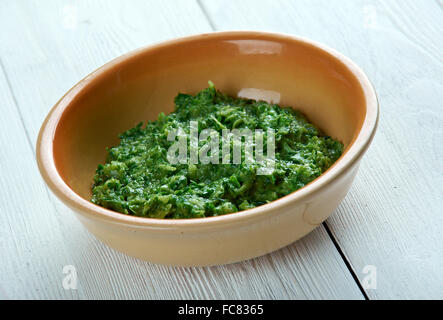 Sarson ka saag Stockfoto