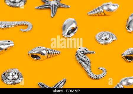 Meer Conches-Strand Hintergrund Stockfoto